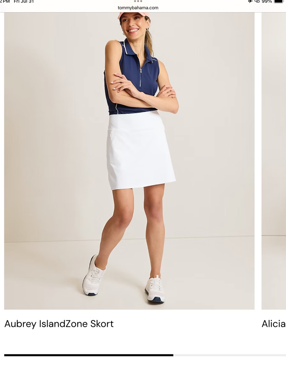 Tommy Bahama Aubrey skort new size xl golf tennis pickleball